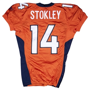2009 Brandon Stokley Game Used Denver Broncos Home Jersey (Broncos COA)